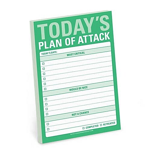Todays Plan of Attack Great Big Stickies (Stickers)