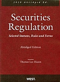 Securities Regulation 2010 (Paperback, Abridged)