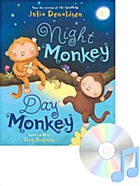 Night Monkey Day Monkey (Paperback + CD)