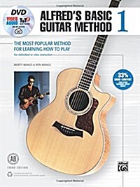 Alfreds Basic Guitar Method, Bk 1: The Most Popular Method for Learning How to Play, Book, DVD & Online Audio, Video & Software (Paperback, 3)