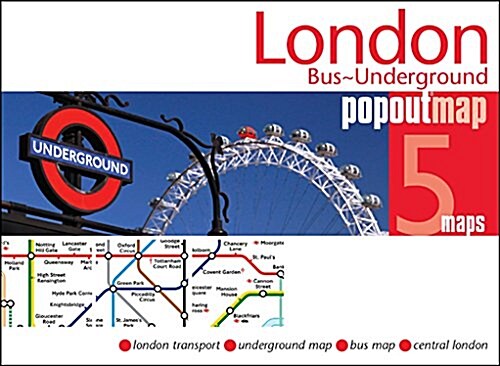 London Bus and Underground PopOut Map (Sheet Map, folded)