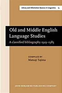 Old and Middle English Language Studies (Hardcover)