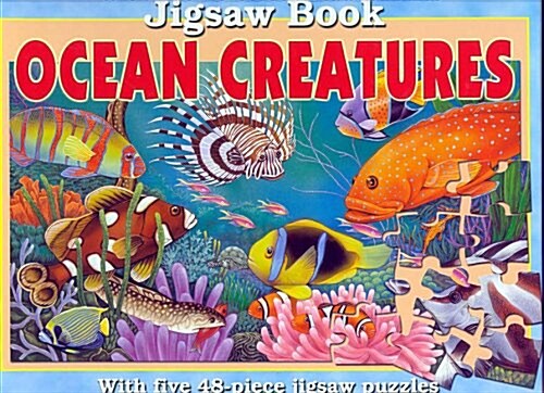 [중고] Ocean Creatures Jigsaw Book (Hardcover)