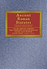 Ancient Roman Statutes (Hardcover)