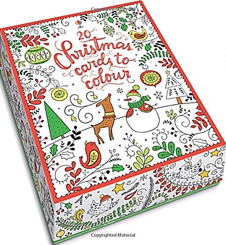 20 Christmas Cards to Colour (Undefined)