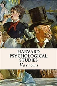 Harvard Psychological Studies (Paperback)