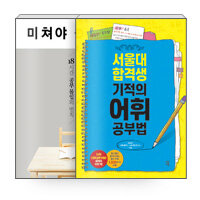 [세트] 미쳐야 공부다 + 서울대 합격생 기적의 어휘 공부법 - 전2권