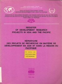 Register of development research projects in Asia and the Pacific