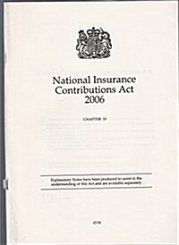 National Insurance Contributions Act 2006 (Paperback)