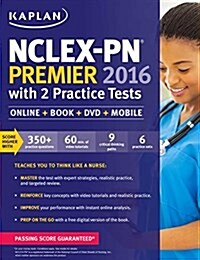 NCLEX-PN Premier 2016 with 2 Practice Tests: Online + Book + DVD + Mobile (Paperback)