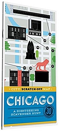 City Scratch-Off Map: Chicago: A Sightseeing Scavenger Hunt (Folded)