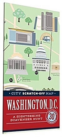 City Scratch-Off Map: Washington, D.C.: A Sightseeing Scavenger Hunt (Folded)