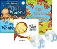 [세트] My Little Library 원숭이 테마 3종 세트 (Book + CD)
