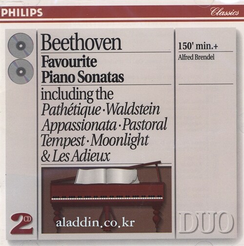 [중고] Ludwig Van Beethoven - Favourite Piano Sonatas / Alfred Brendel