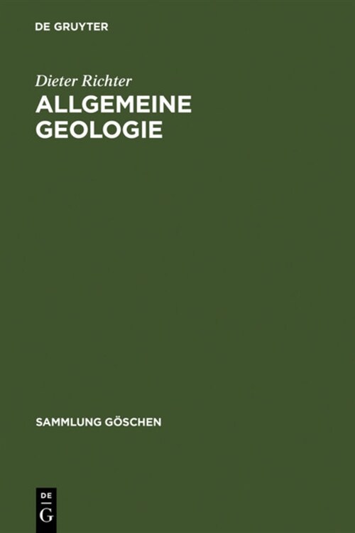 Allgemeine Geologie (Hardcover, 3, Reprint 2011)