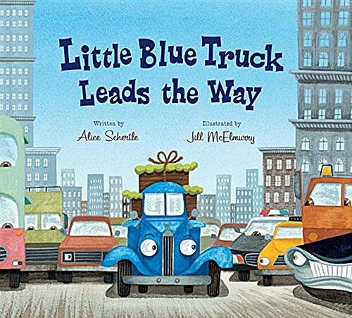 Little Blue Truck Leads the Way Lap Board Book (Board Books)