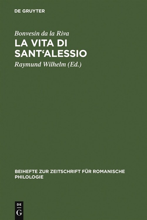 La Vita di SantAlessio (Hardcover, Reprint 2011)