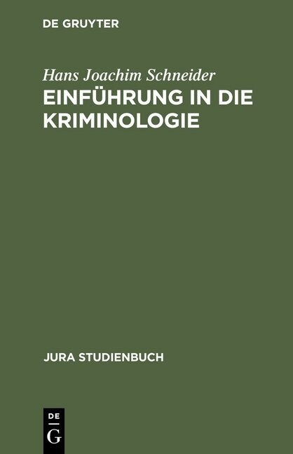 Einf?rung in Die Kriminologie (Hardcover, 3, Reprint 2012)