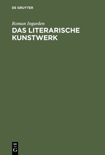 Das literarische Kunstwerk (Hardcover, 4, 4. Unverand. Au)