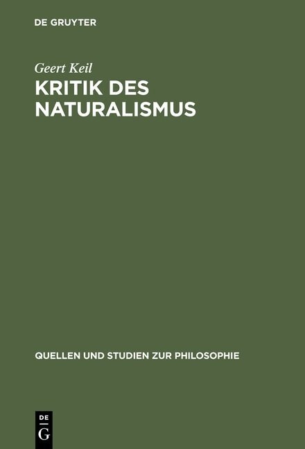 Kritik Des Naturalismus (Hardcover, Reprint 2012)
