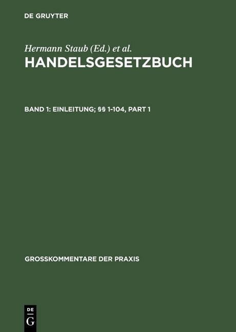 Einleitung; 1-104 (Hardcover, 4, 4., Reprint 201)