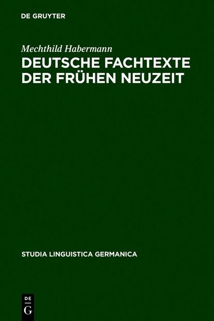 Deutsche Fachtexte der fr?en Neuzeit (Hardcover, Reprint 2011)