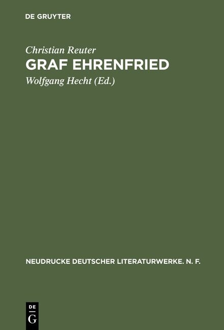 Graf Ehrenfried (Hardcover, Abdr. D. Erstau)