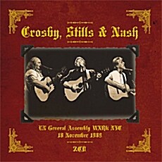 [수입] Crosby, Stills & Nash - UN General Assembly WXRK NYC, 18 November 1989 [180g 2LP]