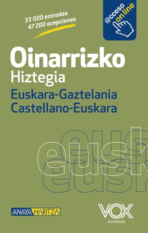 Oinarrizko Hiztegia Euskara-Gaztelania Castellano-Euskara / Basic Dictionary Basque-Castilian (Paperback, POC)