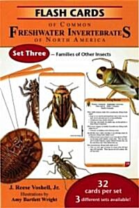 Flash Cards of Common Freshwater Invertabrates of North America Set #3- Families of Other Insects (Hardcover)