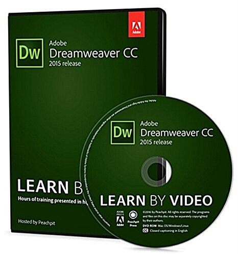 Adobe Dreamweaver CC Learn by Video (Hardcover)