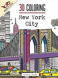 3D Coloring: New York City (Paperback)