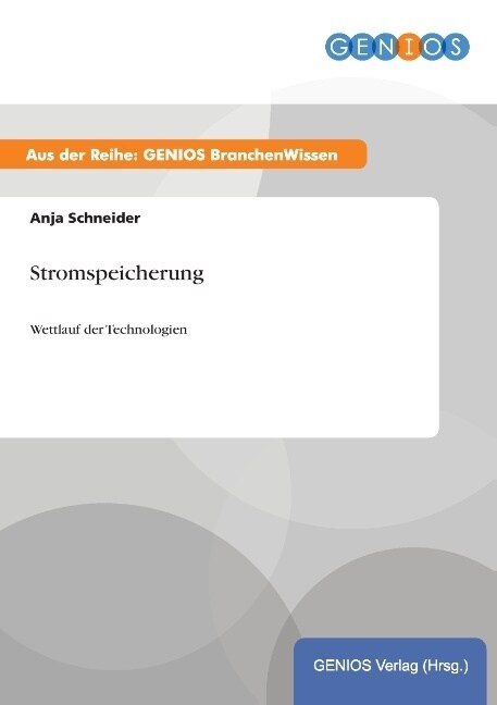 Stromspeicherung: Wettlauf der Technologien (Paperback)