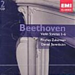 [수입] Ludwig Van Beethoven - Violin Sonatas 1-6 / Pinchas Zukerman / Daniel Barenboim