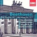[수입] Ludwig Van Beethoven - Piano Trios Nos.4 & 5 Etc / Daniel Barenboim