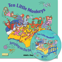 노부영 마더구스 세이펜 Ten Little Monkeys Jumping on the Bed (Paperback + CD) (Paperback + CD) - 노래부르는 영어동화