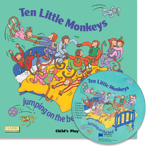 노부영 마더구스 세이펜 Ten Little Monkeys Jumping on the Bed (Paperback + CD)