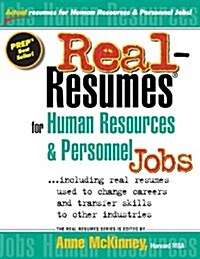 Real-Resumes for Human Resources & Personnel Jobs (Paperback)