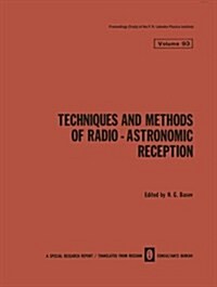 Techniques and Methods of Radio-Astronomic Reception (Paperback)