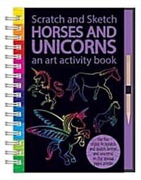 Scratch and Sketch Horses & Unicorns (Hardcover, ACT)