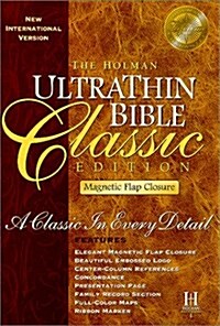 Ultrathin Bible-NIV-Classic Magnetic Flap Closure (Hardcover)