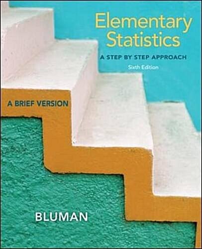 Elementary Statistics: A Step by Step Approach-A Brief Version, 6th Edition (With Data CD) (Paperback, 6th)