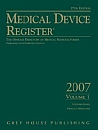 Medical Device Register: The Official Directory of Medical Manufacturers (Medical Device Register (United States)(2 Volume set) (Hardcover, 27)