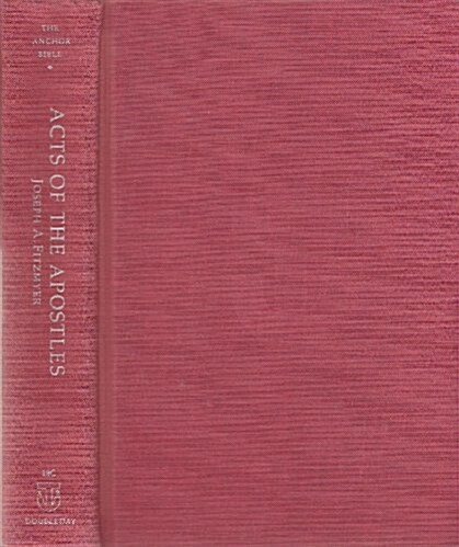 The Acts of the Apostles (Vol 31)(Anchor Bible Series) (Hardcover, 1st)