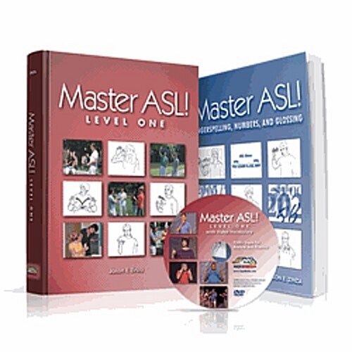 Master ASL! Level One Package; Textbook, Student Companion and DVD (Hardcover)
