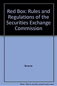 Red Box - Rules and Regulations of the Securities Exchange Commission (Paperback)