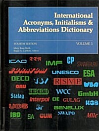 International Acronyms, Initialisms & Abbreviations Dictionary (Hardcover, 4th)