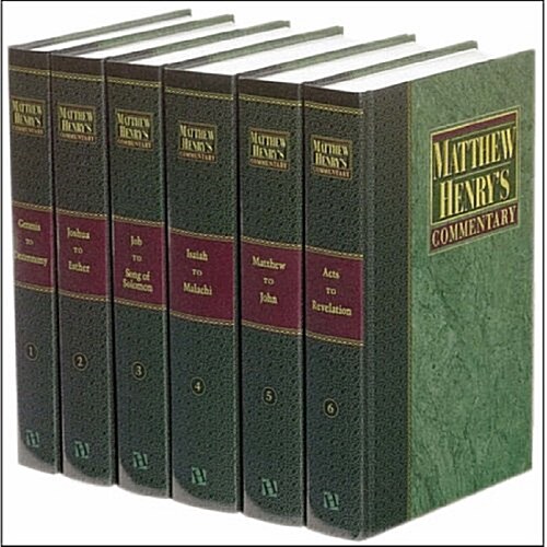 Matthew Henrys Commentary: On the Whole Bible 6 Volume Set (Hardcover)