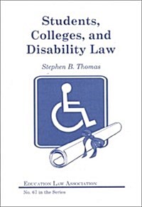 Students, Colleges, and Disability Law (Paperback)