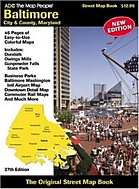 Baltimore City & County, Maryland Map: (Paperback, 27)